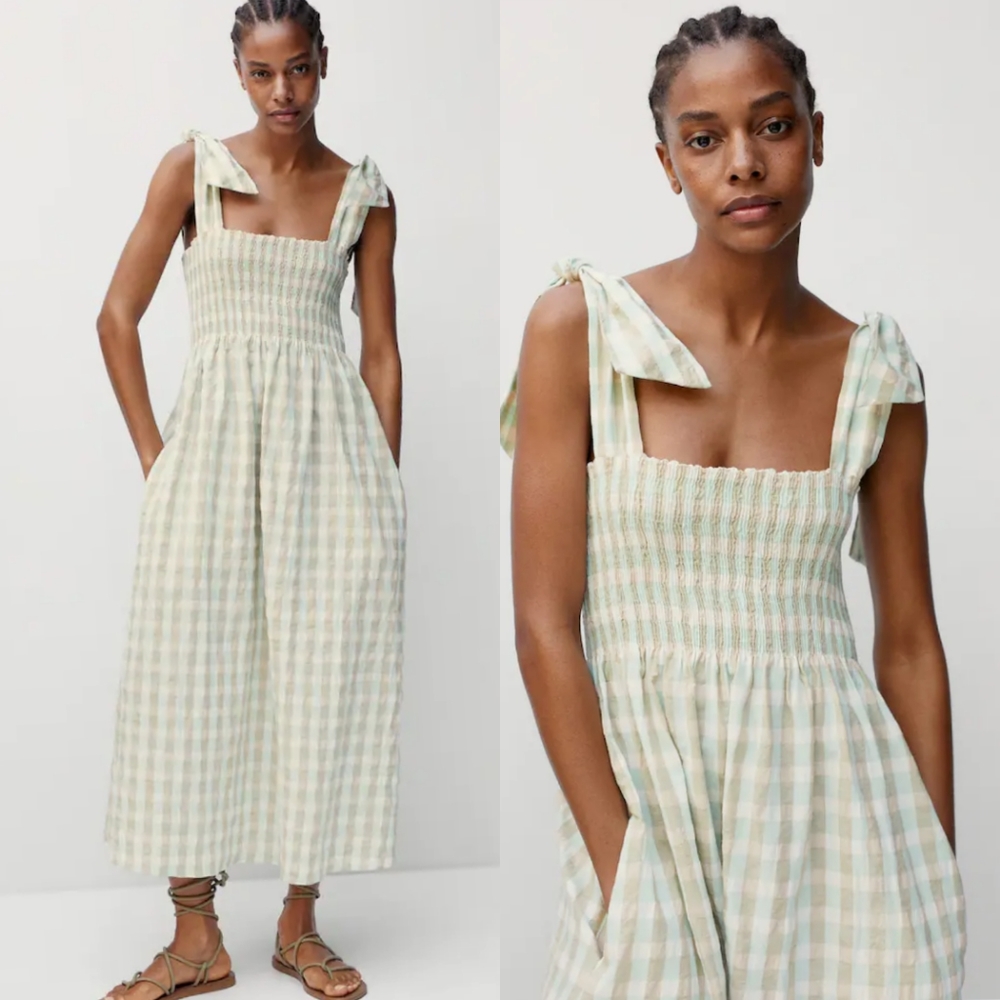 MANGO Vichy dress - Picture 4 of 5